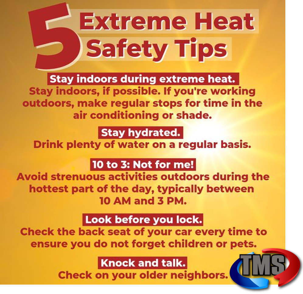 Heat Safety Tips Printable