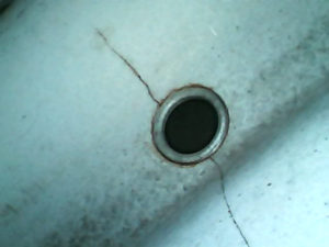 cracked heat exchanger