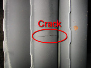 cracked heat exchanger