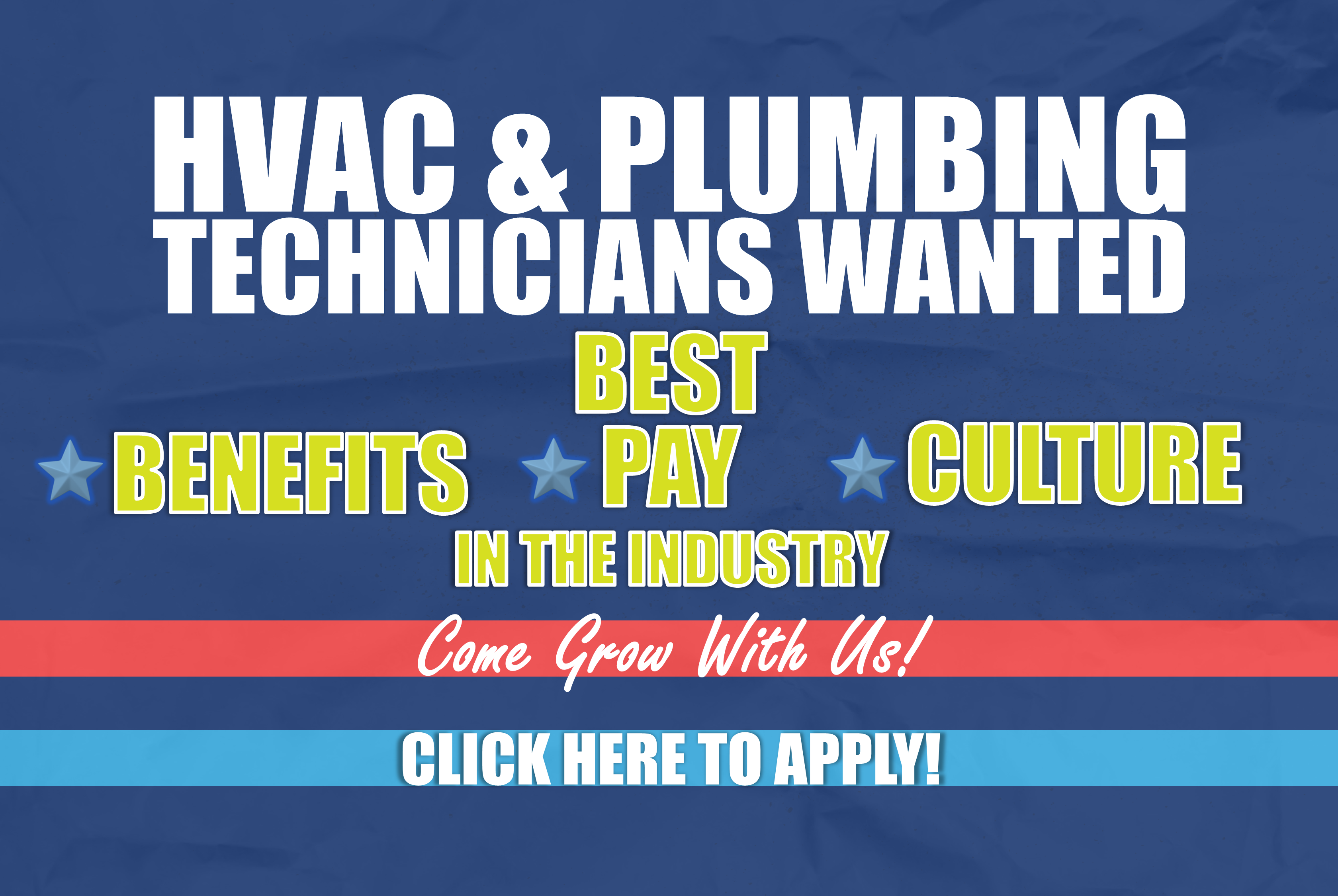 Now Hiring Plumbers and HVAV Technicians in Connecticut