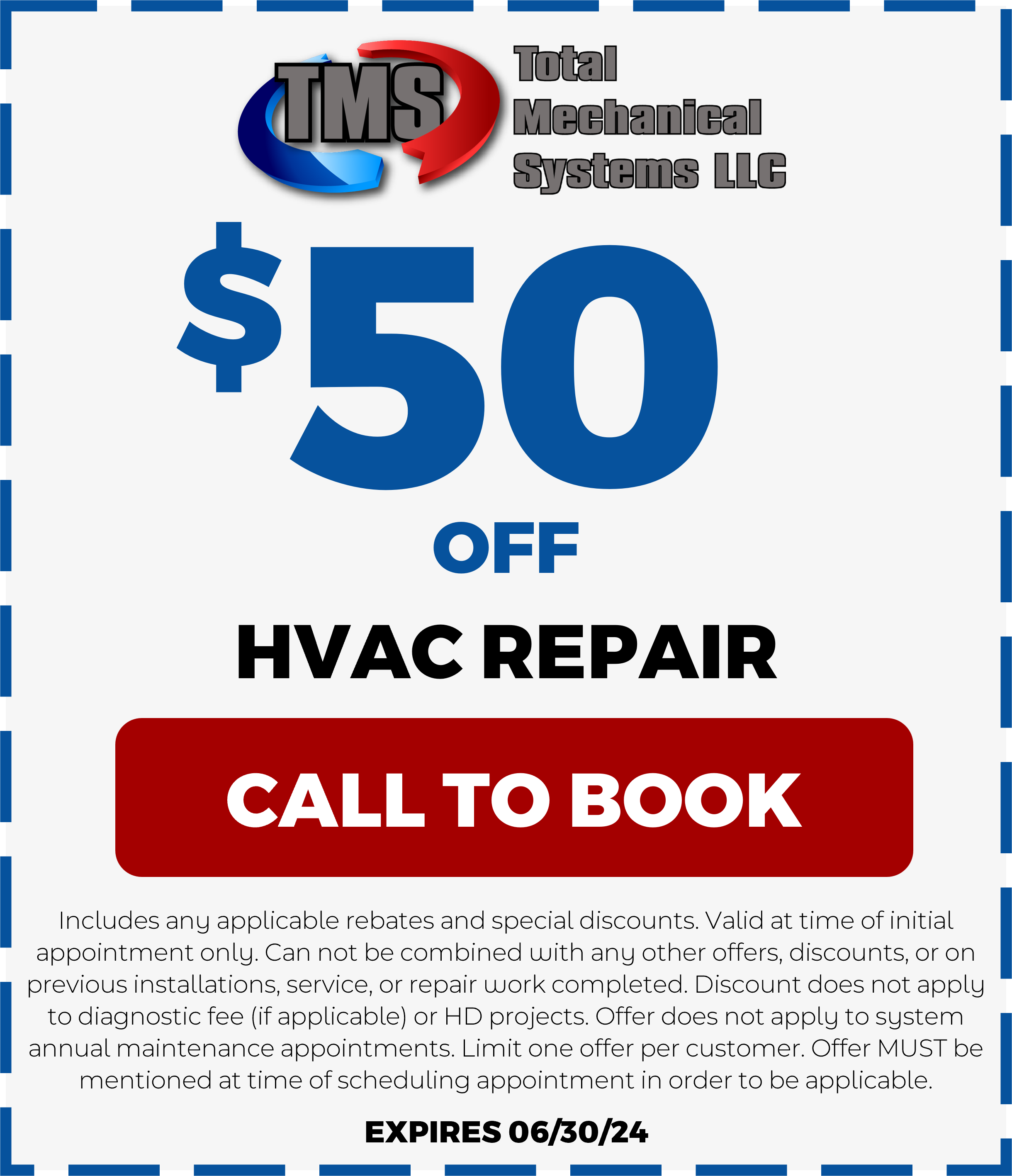 $50 off HVAC Repairs
